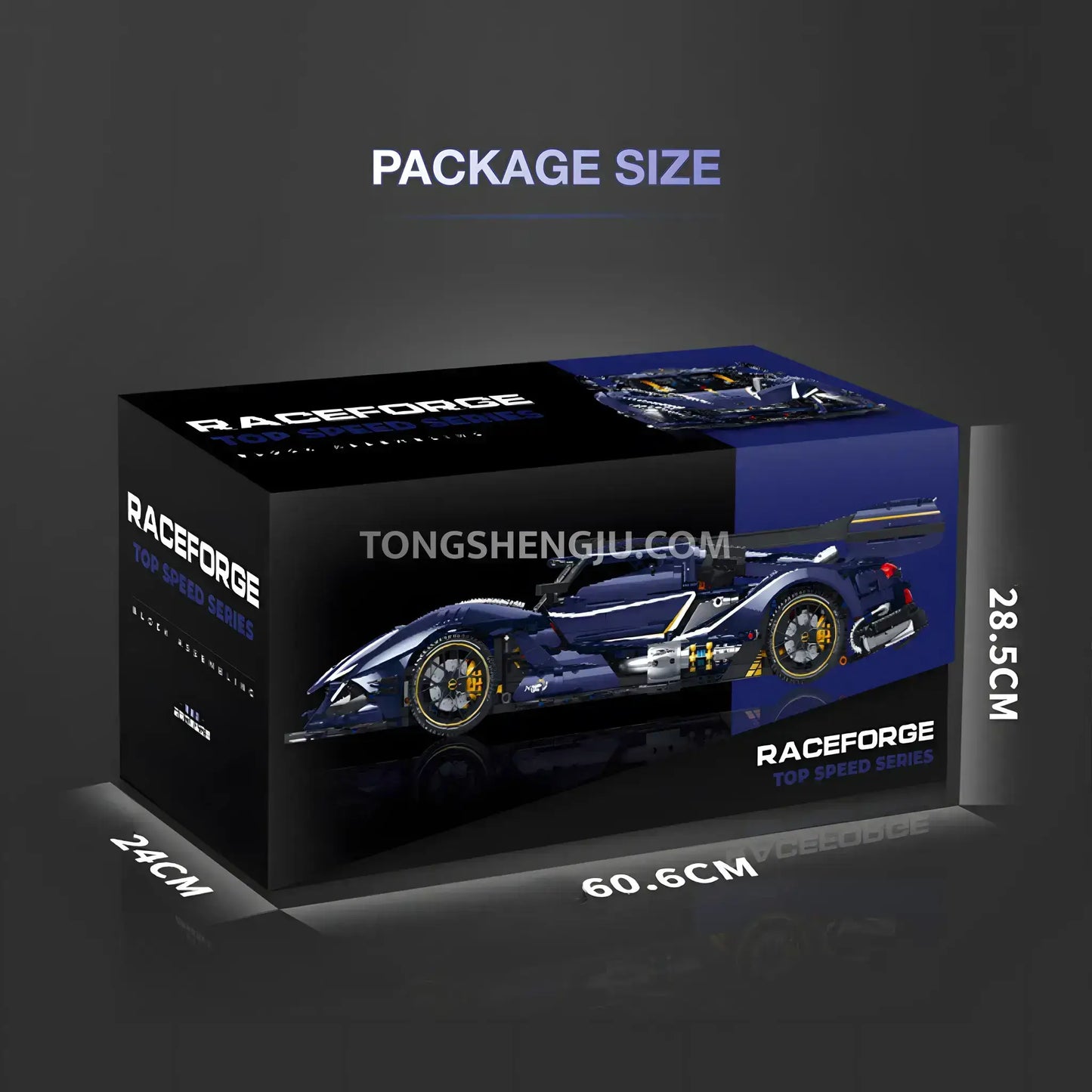 Tongshengju Technic Apollo Sports Car Building Blocks Set For Adults Collectible(3656PCS)