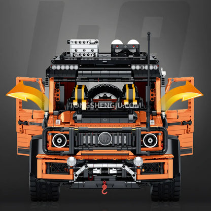 guly 10642 mercedes amg g63 technic car building blocks set model car eagle eye headlights