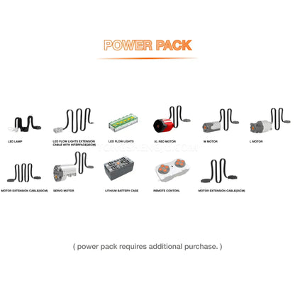 power pack of guly 10642 mercedes amg g63 technic car building blocks set model car