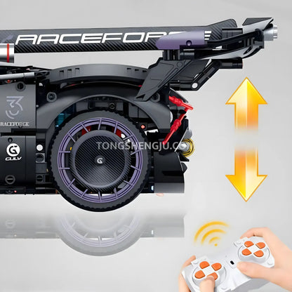 guly 10643 technic bugatti bolide sports car building blocks set model car motorized lifting chassis