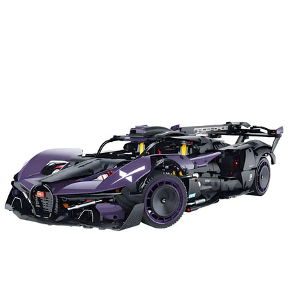 static version of guly 10643 technic bugatti bolide sports car building blocks set model car