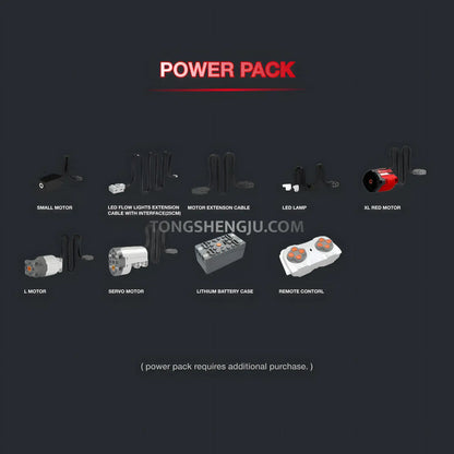 power pack of guly 10644 raceforge concept sports car building blocks set model car