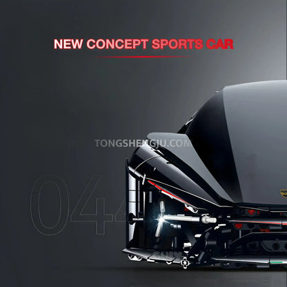 guly 10644 raceforge concept sports car building blocks set model car new concept supercar