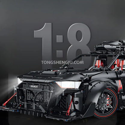 1:8 guly 10645 technic audi rs6 sports car building blocks set scale model car