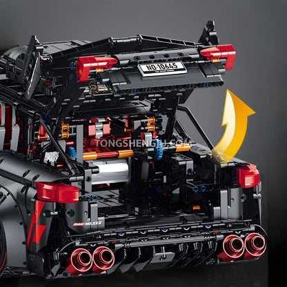 guly 10645 technic audi rs6 sports car building blocks set model car motorized truck