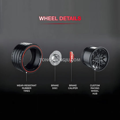 guly 10645 technic audi rs6 sports car building blocks set model car wheel details