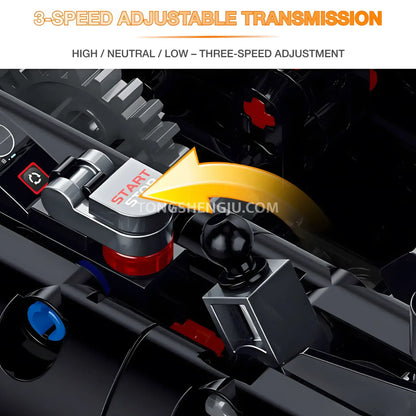 guly 10646 technic mclaren senna gtr sports car building blocks set model car 3-speed adjustable transmission