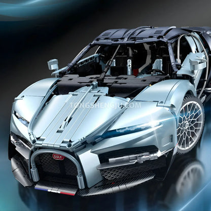 guly technic 10652 bugatti tourbillon sports car building set model car compatible with lego technic series