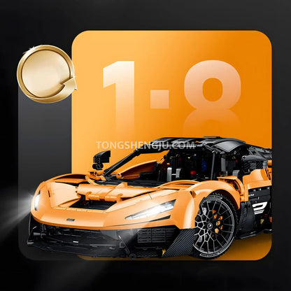 Tongshengju Technic W1 Sports Car Building Blocks Set For Adults Collectible Car (3466PCS)