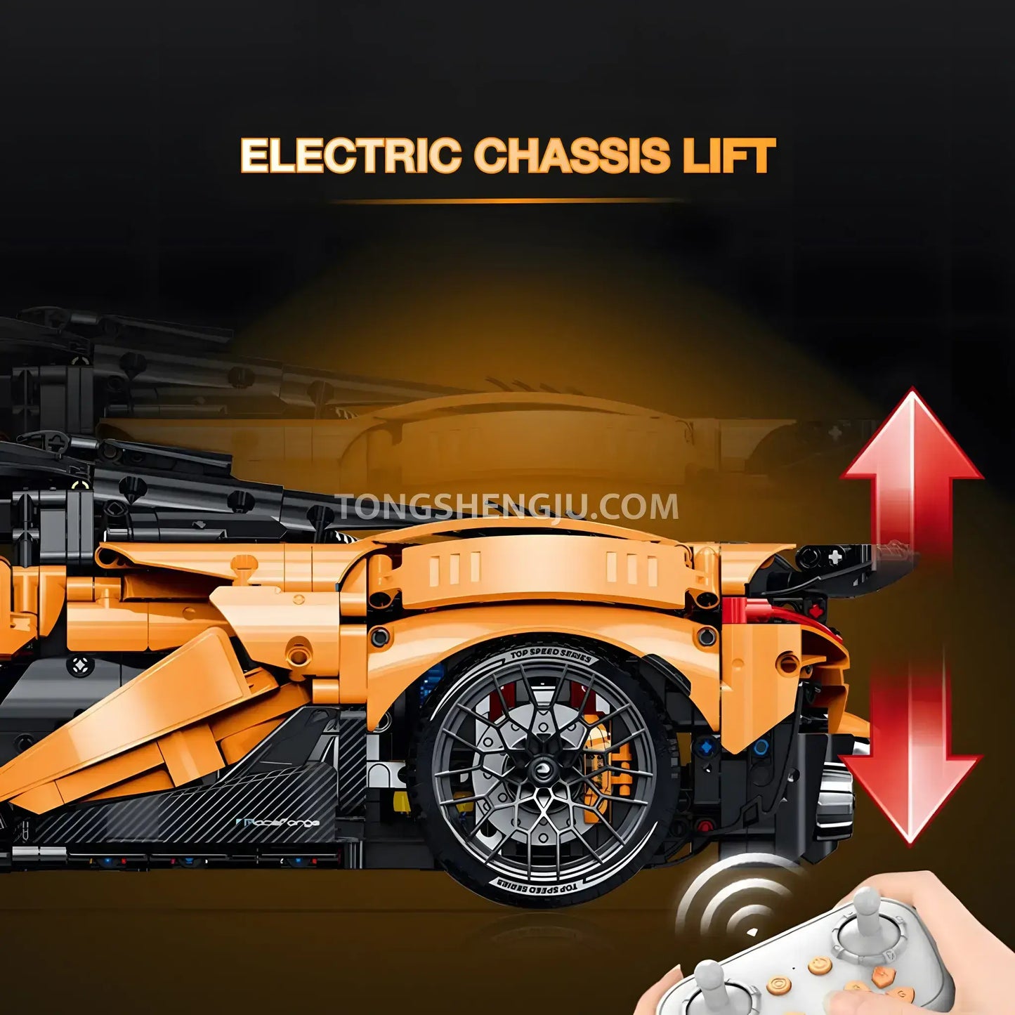 Tongshengju Technic W1 Sports Car Building Blocks Set For Adults Collectible Car (3466PCS)