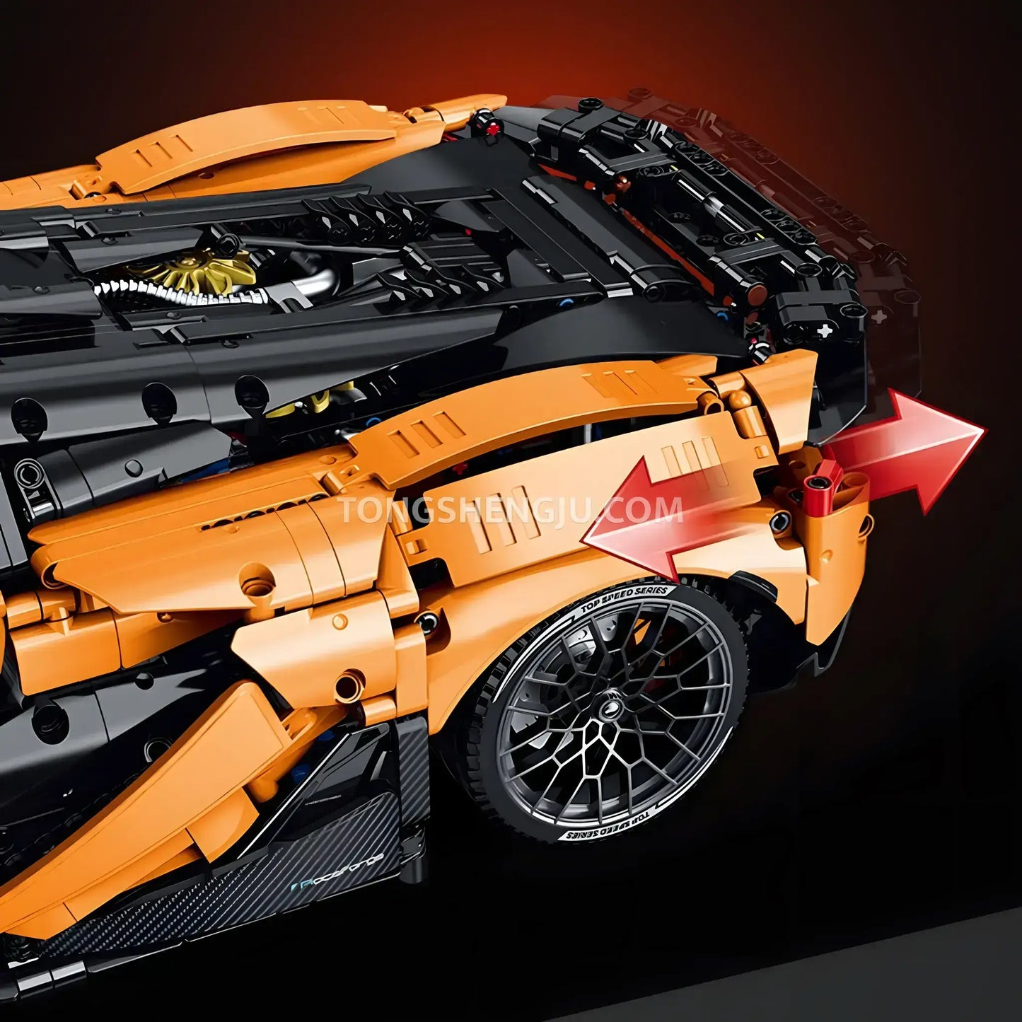 Tongshengju Technic W1 Sports Car Building Blocks Set For Adults Collectible Car (3466PCS)