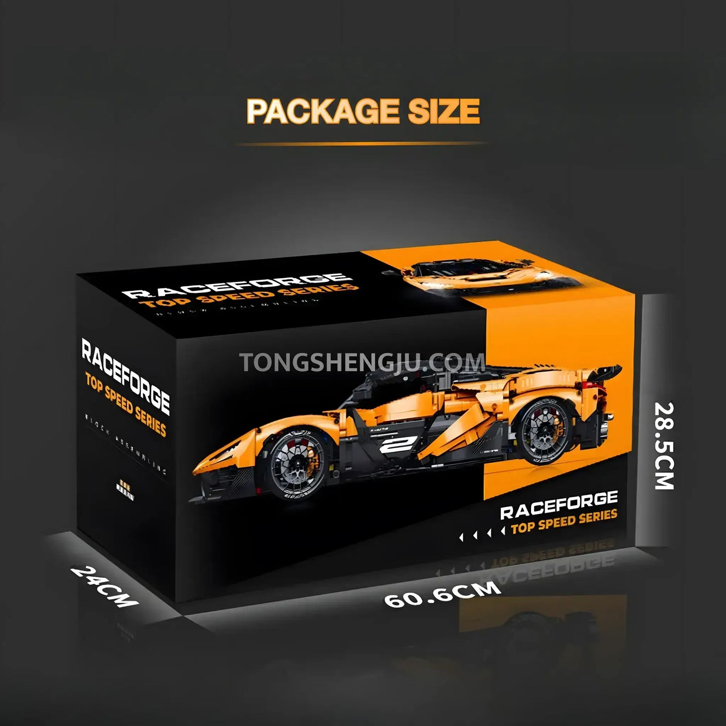 Tongshengju Technic W1 Sports Car Building Blocks Set For Adults Collectible Car (3466PCS)