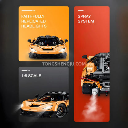 Tongshengju Technic W1 Sports Car Building Blocks Set For Adults Collectible Car (3466PCS)