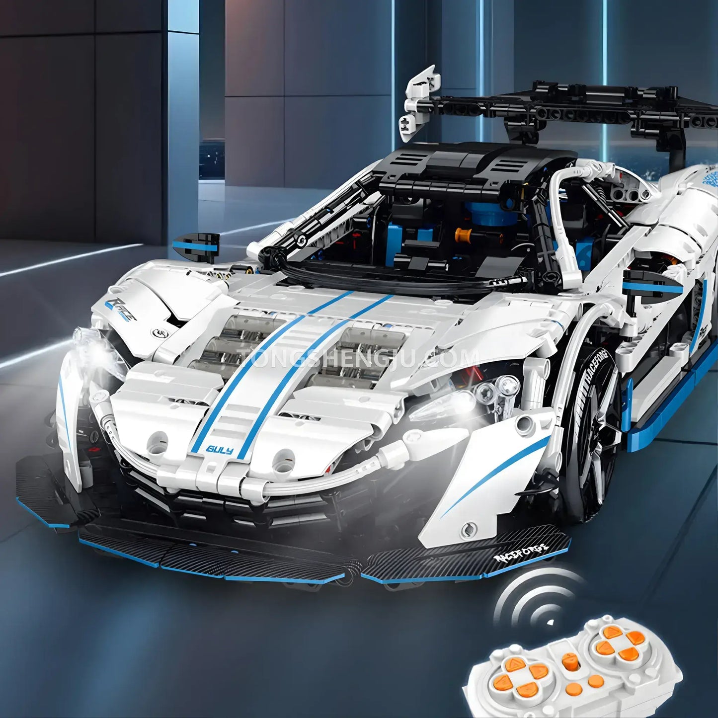 guly technic 10652 mclaren p1 drift building set model car compatible with lego technic series