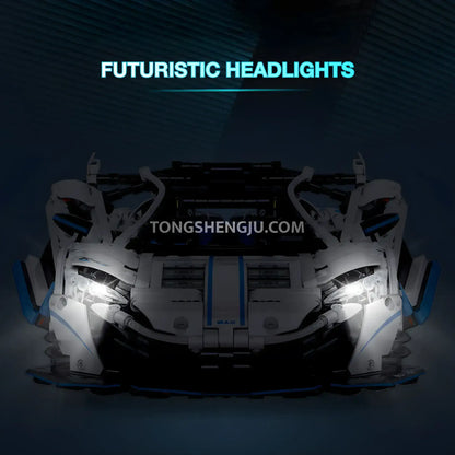 guly technic 10652 mclaren p1 drift building set model car futuristic headlights
