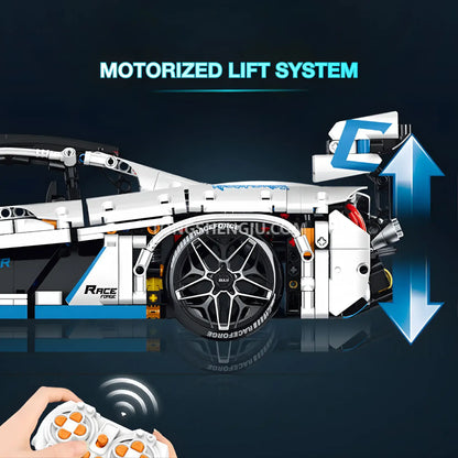 guly technic 10652 mclaren p1 drift building set model car motorized lift system