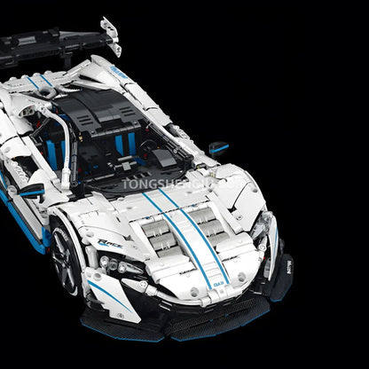 guly technic 10652 mclaren p1 drift building set model car compatible with lego speed champions series