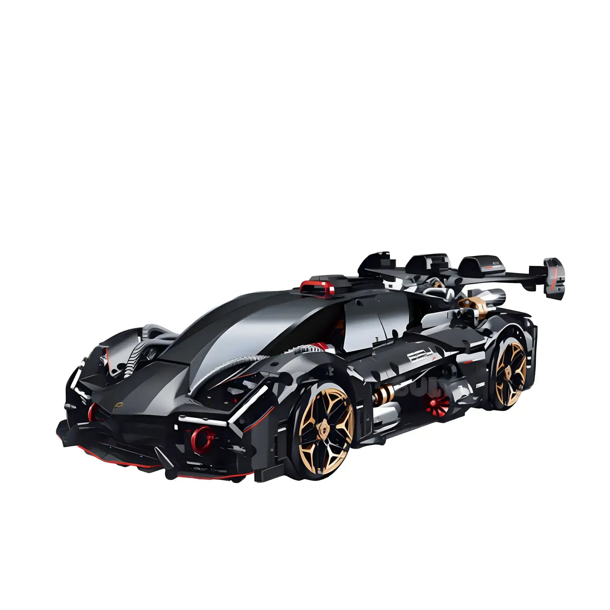 static version of guly 10654 lambo millanio sports car building blocks set 