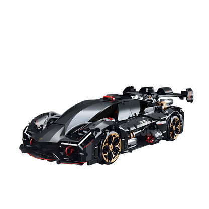 static version of guly 10654 lambo millanio sports car building blocks set 