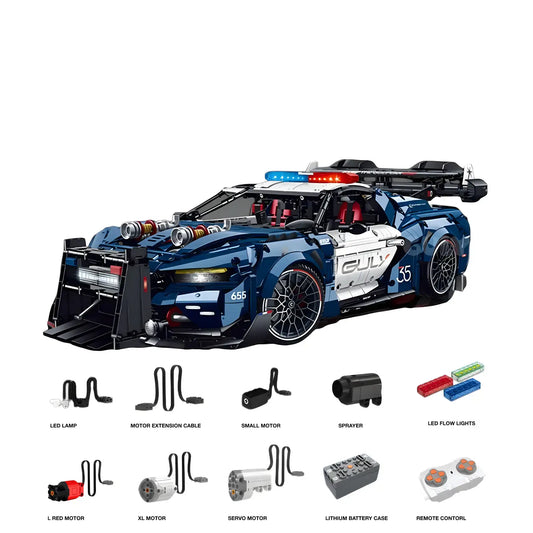 Tongshengju Technic Super Police Car Building Blocks Set For Adults Collectible Car (3953 PCS)