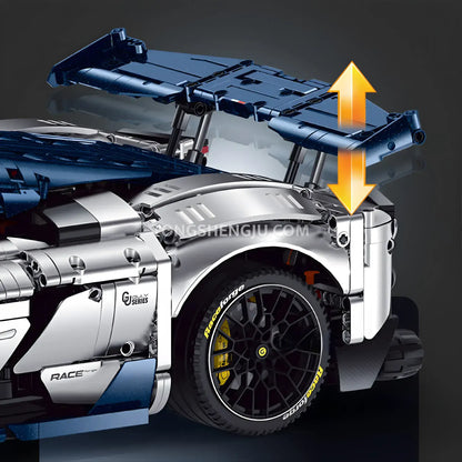 guly 10656 technic falali f8 sports car building set model car adjustable ride height