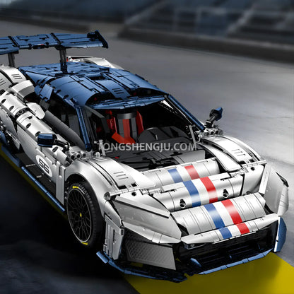 guly 10656 technic falali f8 sports car building set model car compatible with raceforge top speeds series