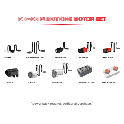 power functions motor set for guly 10656 technic falali f8 sports car building set model car