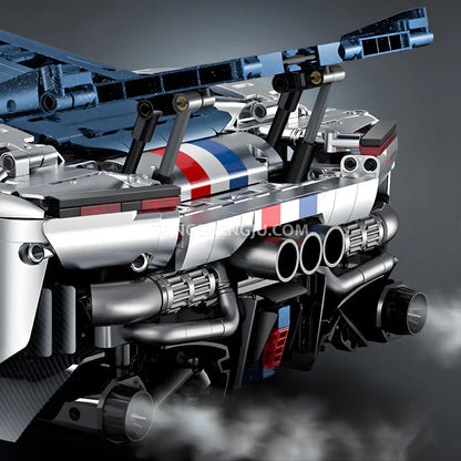 guly 10656 technic falali f8 sports car building set model car simulated spray effect