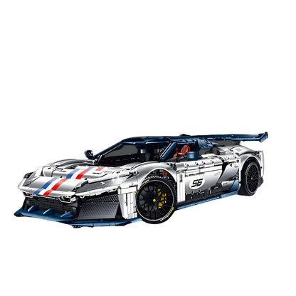 static version of guly 10656 technic falali f8 sports car building set model car