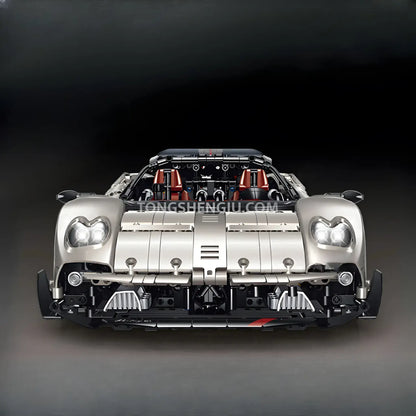 front view of  guly 10657 pagani utopia sports car building set model car 