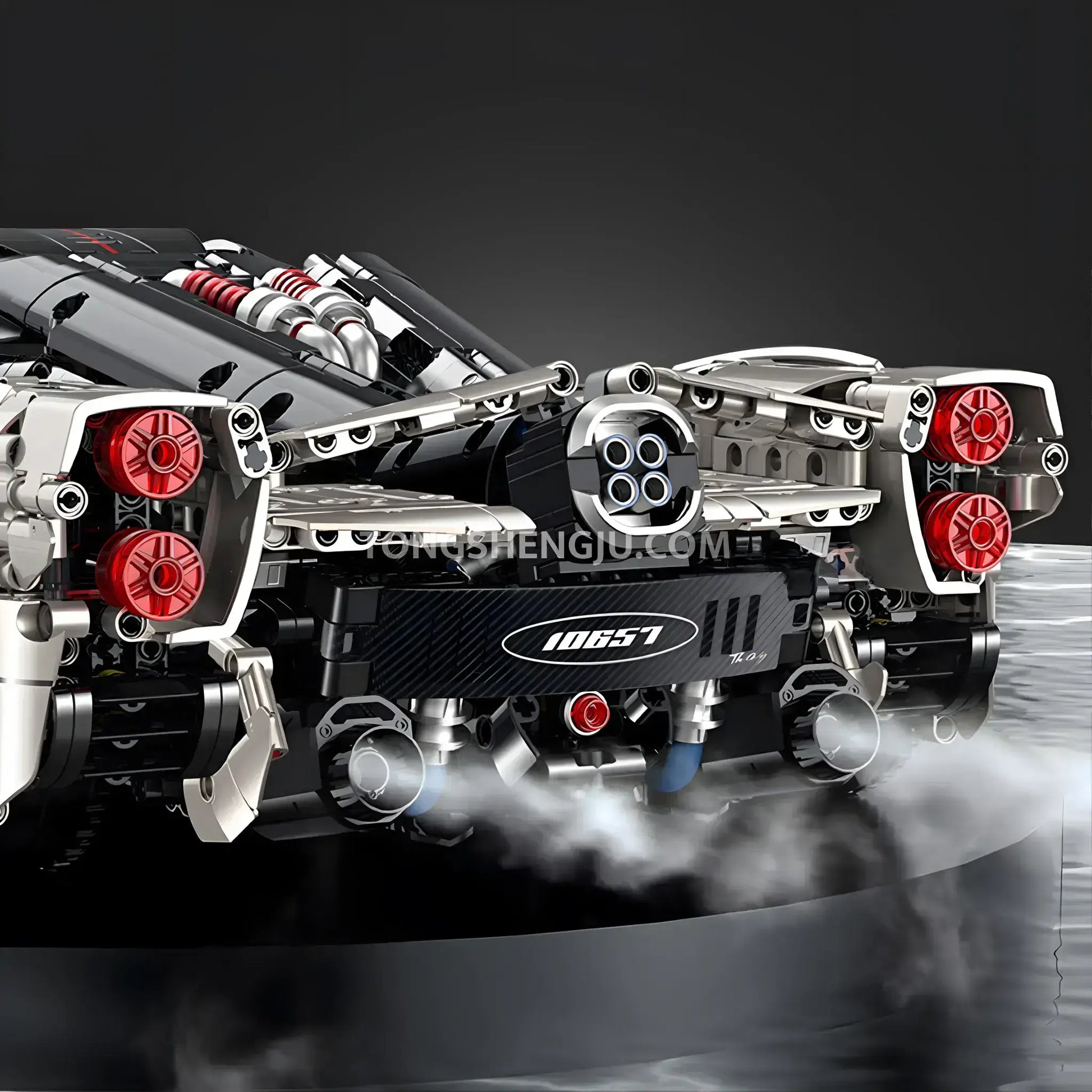  guly 10657 pagani utopia sports car building set model car simulated exhaust spray effect