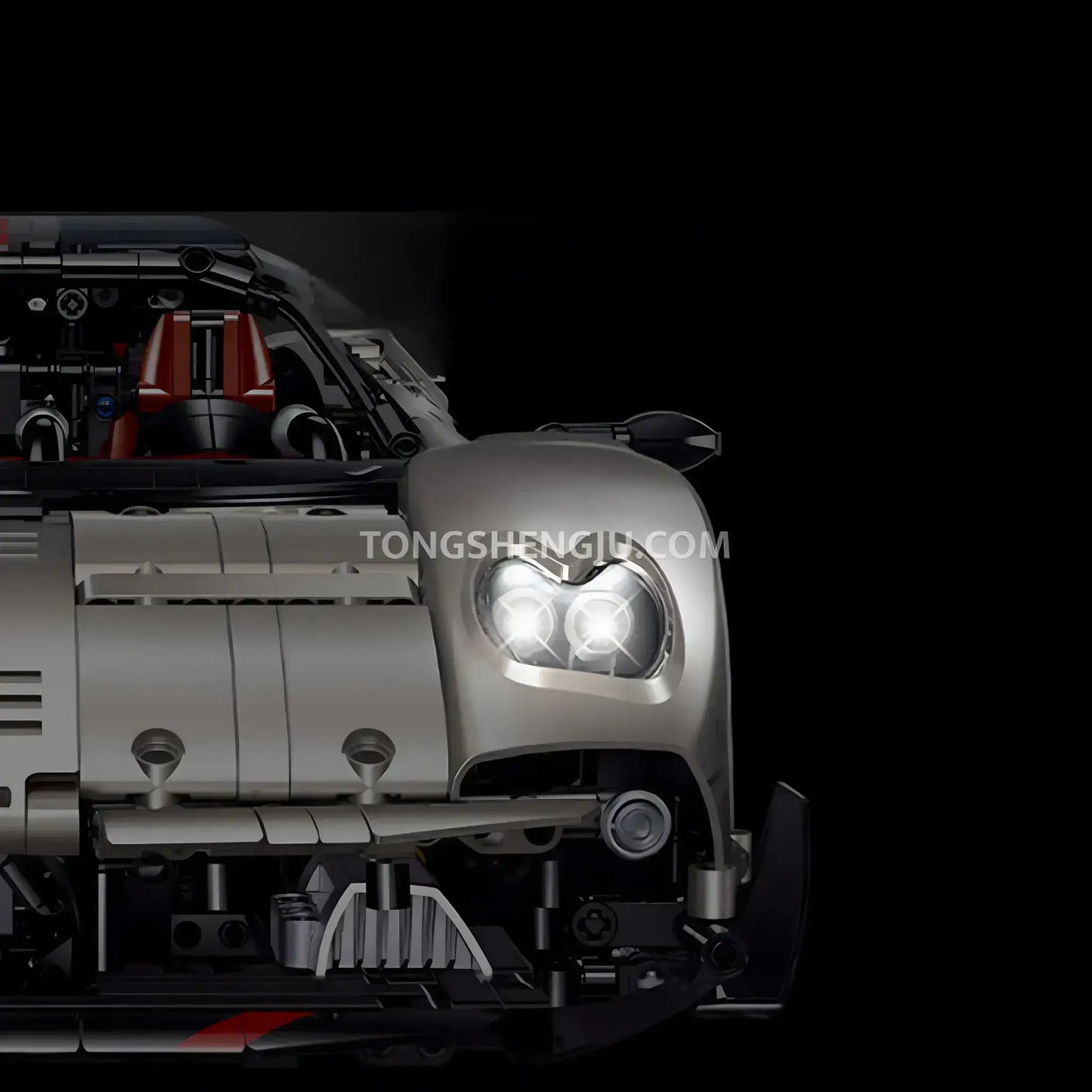  guly 10657 pagani utopia sports car building set model car supercar headlights