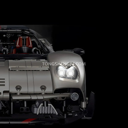  guly 10657 pagani utopia sports car building set model car supercar headlights