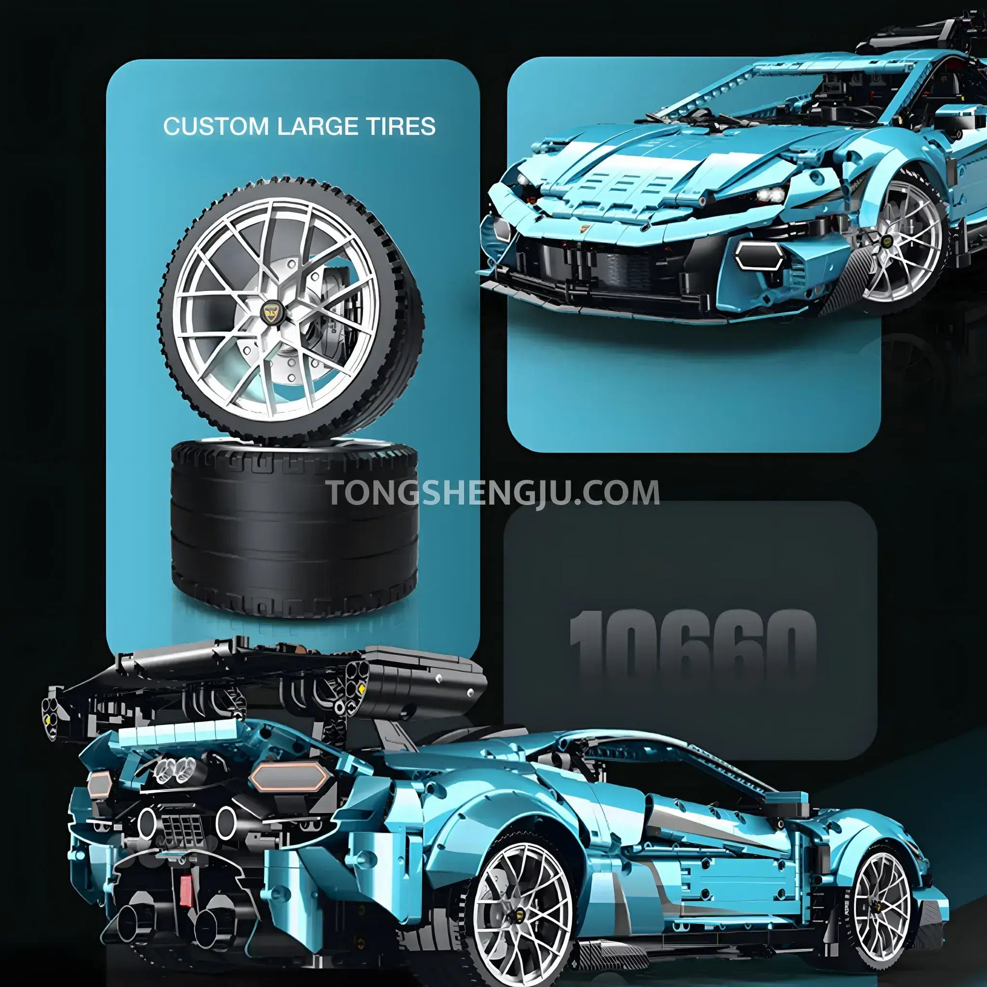Tongshengju GULY Huracan Sports Car Building Blocks Set For Adults Tongshengju GULY Huracan Sports Car Building Blocks Set For Adults