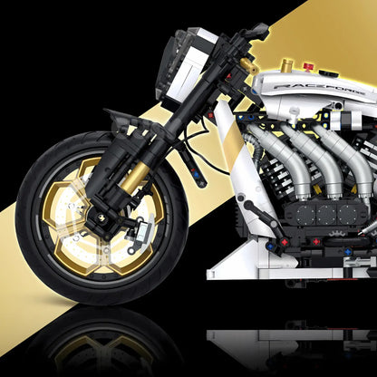 side view of guly 60522 lamborghini entita model motorcycle building blocks toy