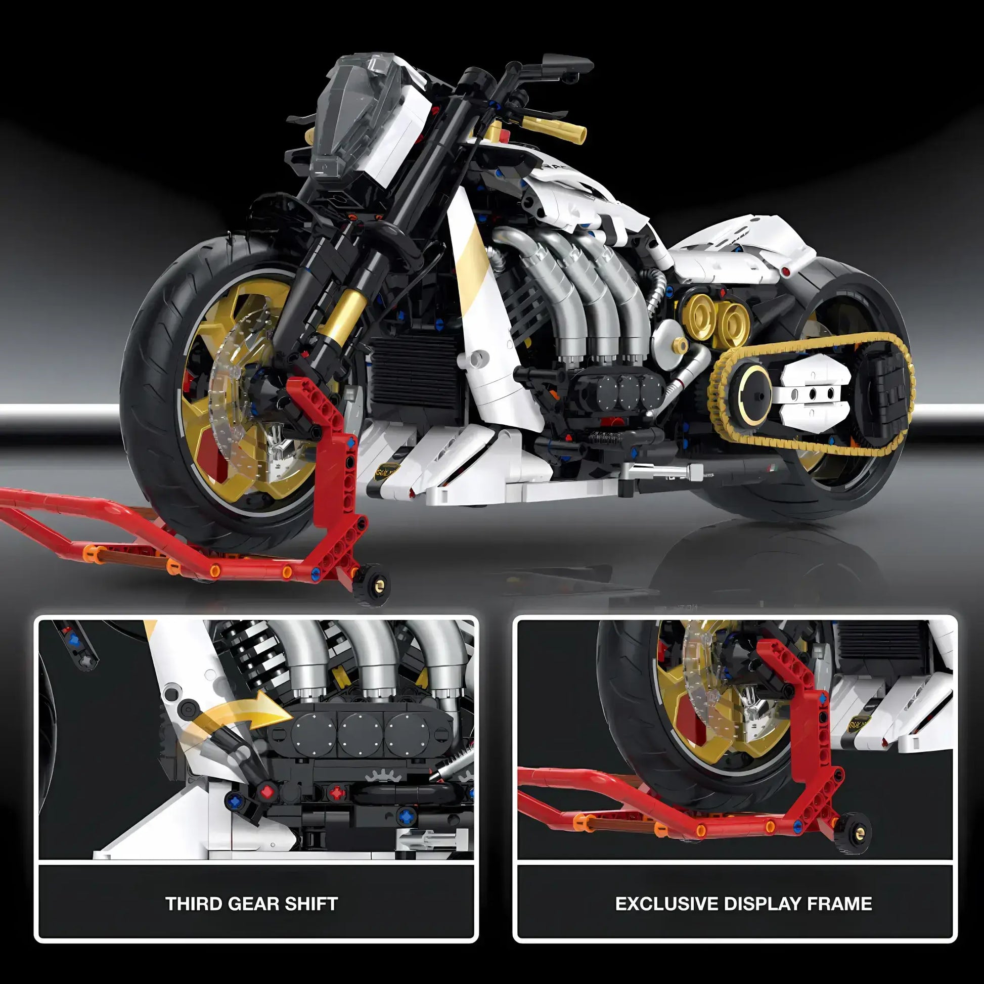 Tongshengju Raceforge Diavel Lambo (1810PCS) Technic Motorcycle Tongshengju Raceforge Diavel Lambo (1810PCS) Technic Motorcycle