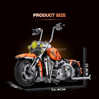 package size of guly 60531 halei softail deluxe motorcycle building blocks set model
