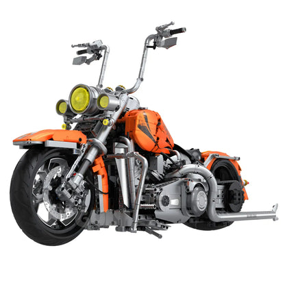 static version of guly 60531 halei softail deluxe motorcycle building blocks set model