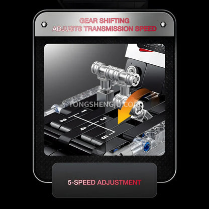 guly 60555 ferrari raceforge v12 engine model car building blocks set 5 speed adjustment