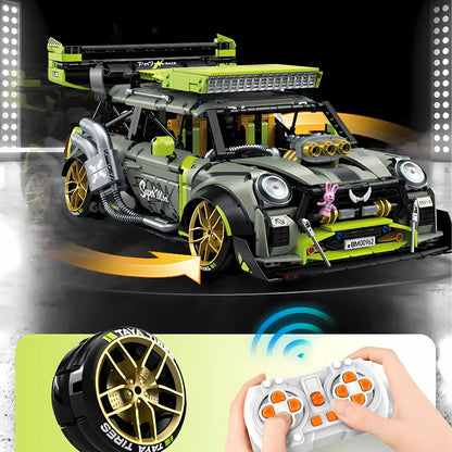 1:10 guly 10632 bmmini building blocks model toy car remote control