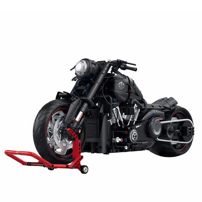 static version of guly 60521 halei breaker model motorcycle building blocks set