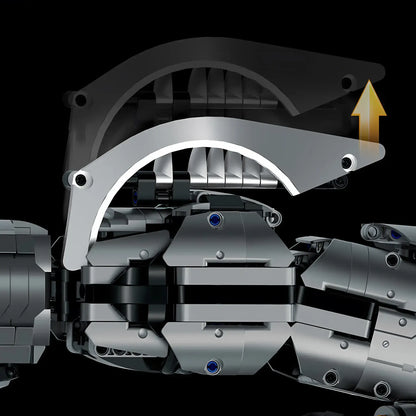 guly 80501 kingkong transform robot building blocks model toy mecha detachable dual blades