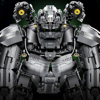 front view of guly 80501 kingkong transform robot building blocks model toy mecha