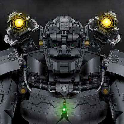 guly 80501 kingkong transform robot building blocks model toy mecha lighting effect display