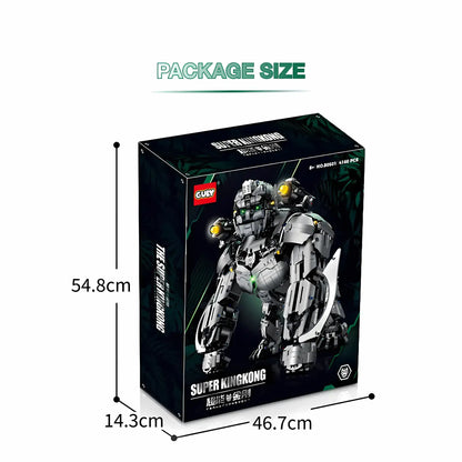 package size of guly 80501 kingkong transform robot building blocks model toy mecha