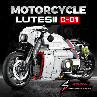 1:5 lutesii mecha c-01 building blocks model toy motorcyle from guly 60520