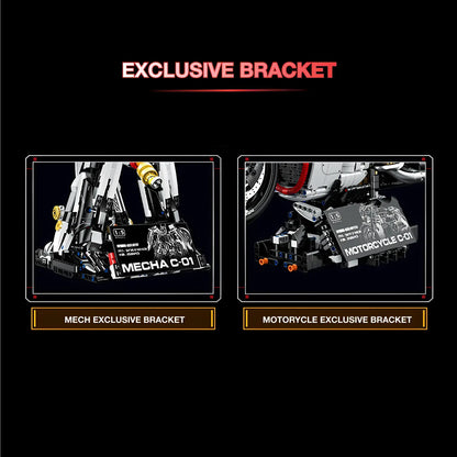 guly 60520 lutesii c-01 building blocks model toy motorcyle exclusive bracket