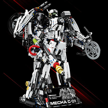 guly 60520 2in1 lutesii c-01 model mecha building blocks set