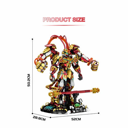 product size of guly 80502 monkey king model mecha building blocks toy