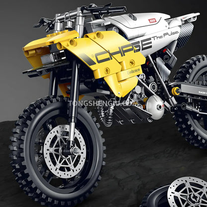shuanggao 60544 bmw g450x technic motorcycle building set model creating assembly building